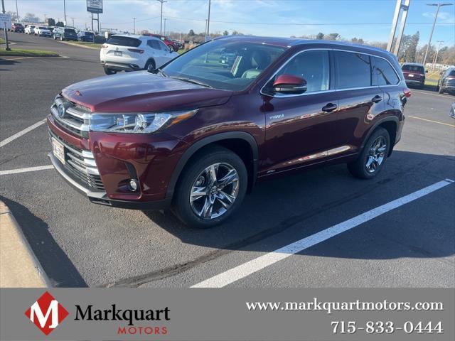 2019 toyota highlander hybrid platinum