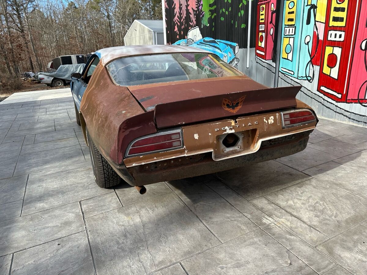 1971 pontiac firebird trans am coupe blue rwd automatic clone