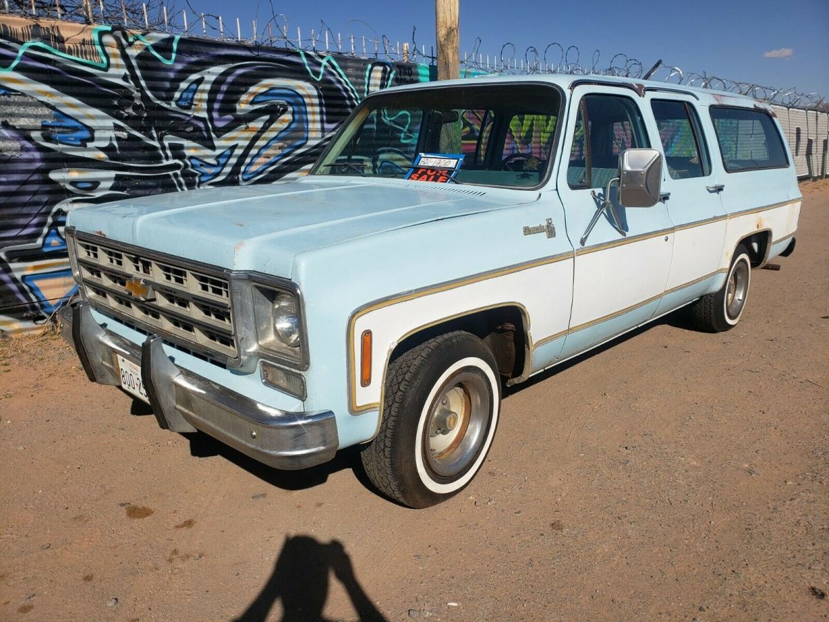 1977 chevy suburban 1/2 ton one owner original 454 big block west texas truck!