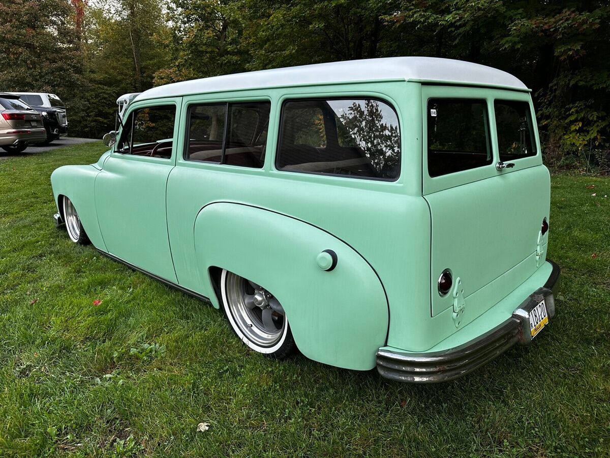 1951 plymouth suburban wagon green rwd automatic resto mod
