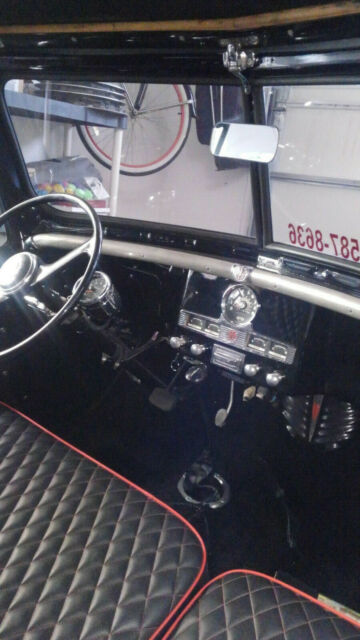 1950 willys-overland jeepster convertible street/show rod black fast