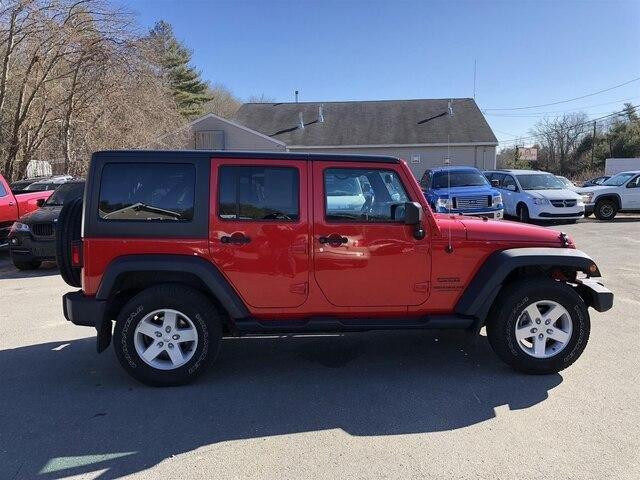 used 2016 jeep wrangler 4wd unlimited sport westport, ma 02790 for sale in horseneck beach, massachusetts