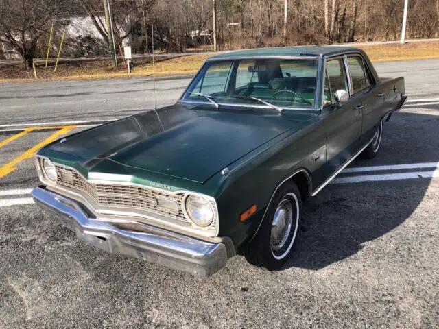 1974 dodge dart sedan green rwd automatic custom