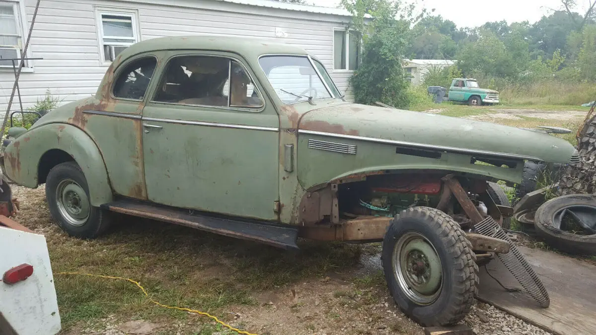 cadillac lasalle 2-door coupe 1940 vintage prewar barn find flathead v8 project