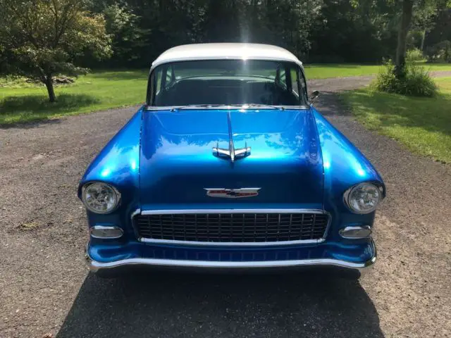 1955 chevrolet bel air resto-mod, street rod, hot rod, collector pro street