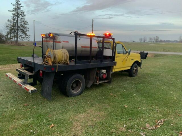 1993 ford f super duty cab and chassis spray truck, 7.3l diesel