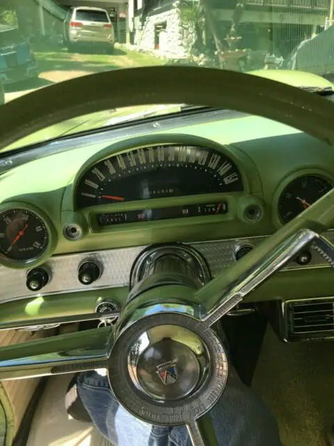 orig 1956 ford thunderbird t-bird thunderbird green/colonial white auto/ac