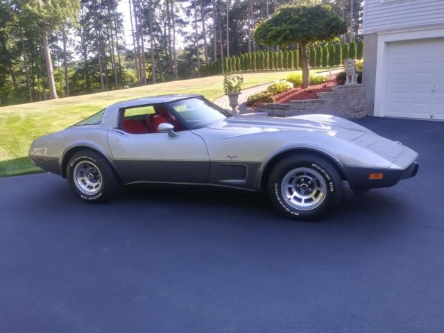 1978 corvette silver anniversery edition with 13k original miles!