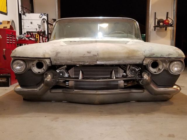 custom 1960 cadillac streetrod hotrod or rat rod bagged like 1959