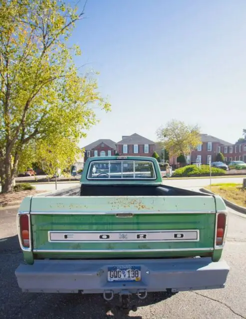 1973 ford f350 pickup green rwd automatic super camper special ranger