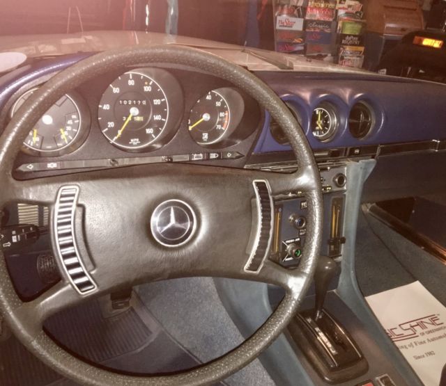 1972 mercedes-benz 350sl 2 door roadster r107 chrome bumper model