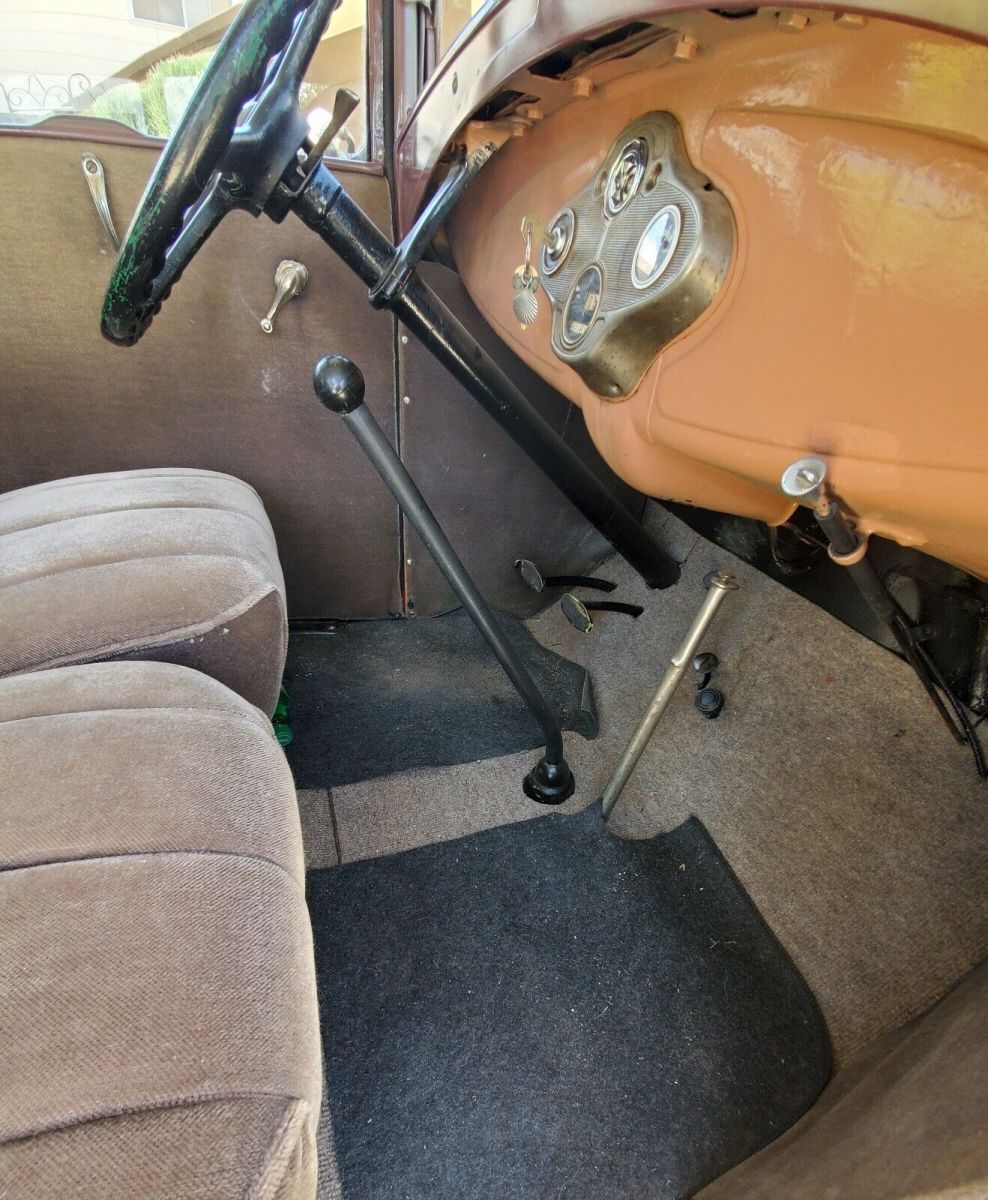 1931 ford model a brown rwd manual