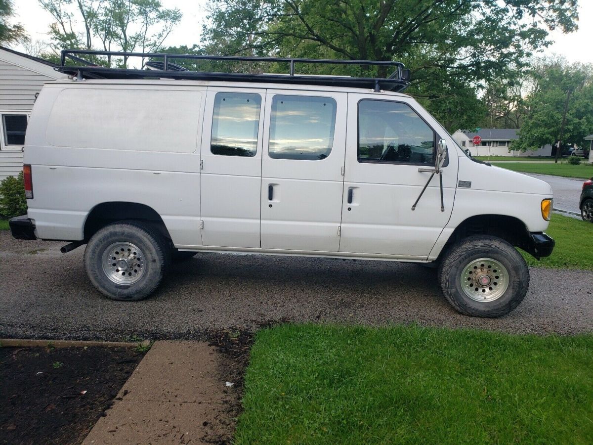 1994 ford e-350 econoline van white 4wd automatic e350 van 4x4