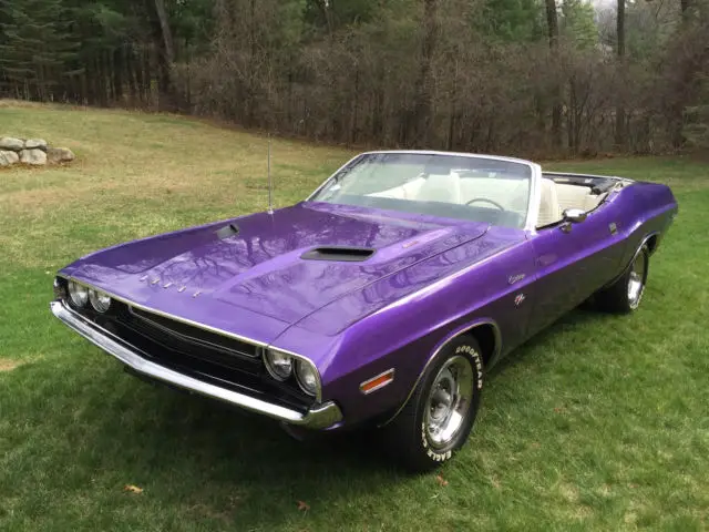 1970 dodge challenger r/t convertible fc7 plum crazy numbers matching