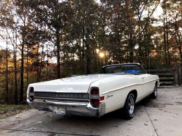 1968 ford galaxie convertible, wimbledon white, 390 v8, auto, gearvendors o.d