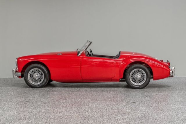 1957 mg a 606 miles red roadster 1500 cc 4-spd manual