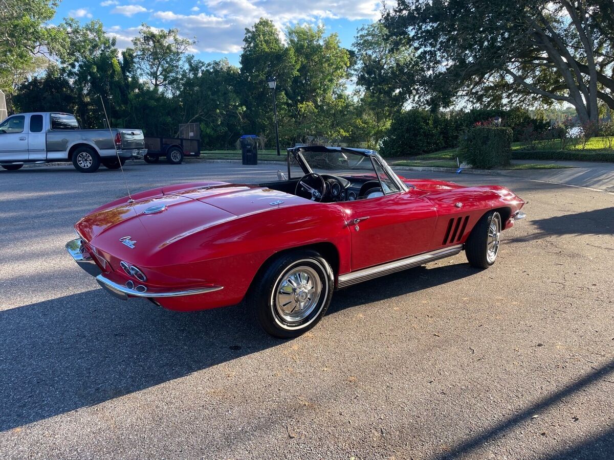 1964 chevrolet corvette convertible red rwd manual base