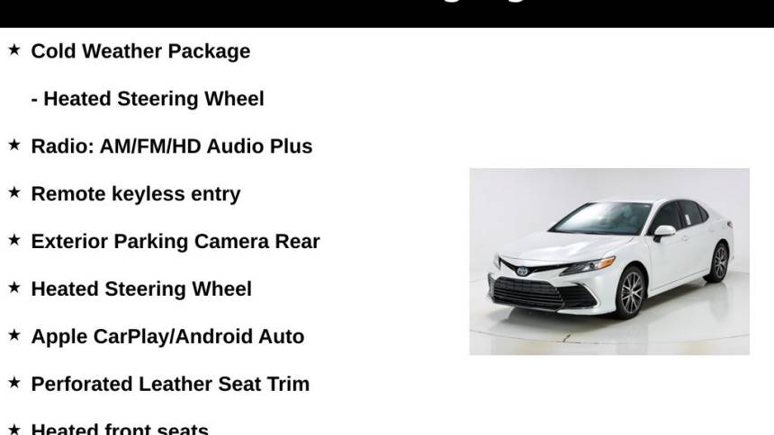 2022 toyota camry hybrid xle