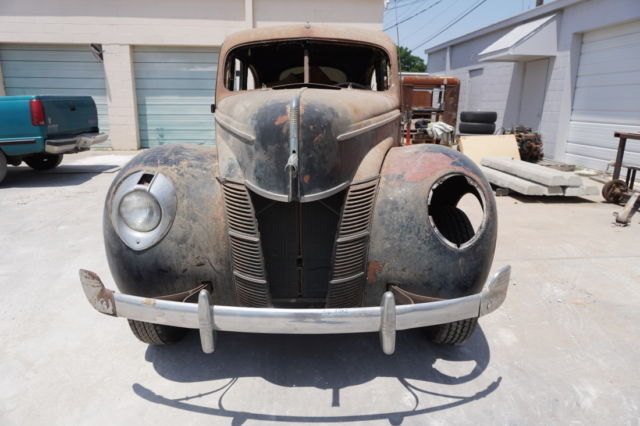 1940 ford fordor sedan texas project car rat street rod survivor vintage hot rod