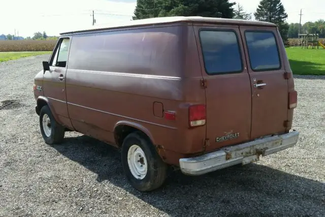 1986 chevrolet g10 g20 g30 short van manual floor shift