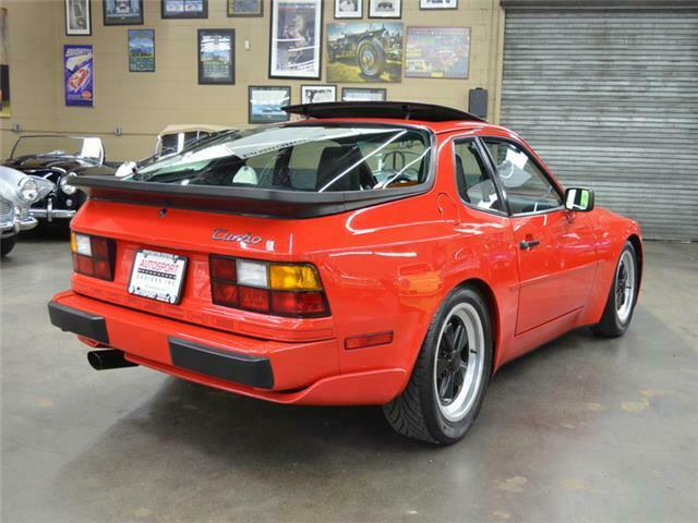 1986 porsche 944 39053 miles guards red 4 cylinder engine 2.5l/151 manual
