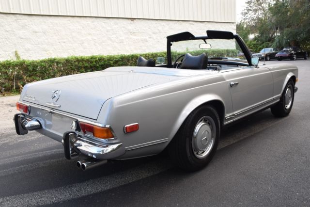 1971 mercedes benz 280sl rare 180g silver auto frigiking a/c nice driver