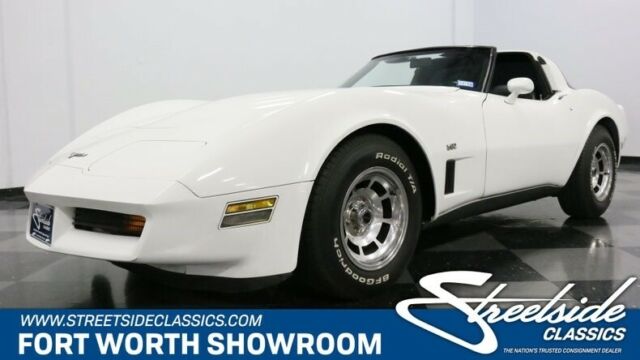 classic chevy vette survivor l82 v8 auto t-tops white