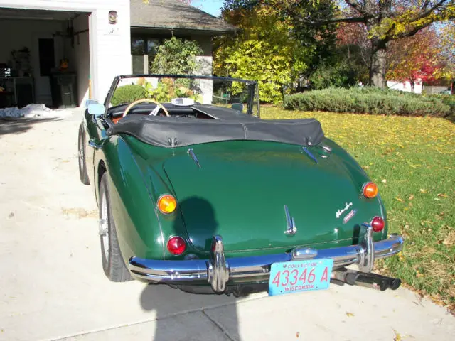 1967 austin healey 3000 mkiii. british racing green, black interior