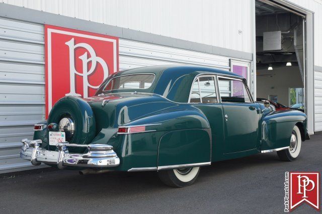 1942 lincoln continental coupe, green on tan, gold trim package