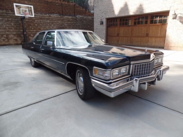 1976 cadillac fleetwood brougham blue on blue