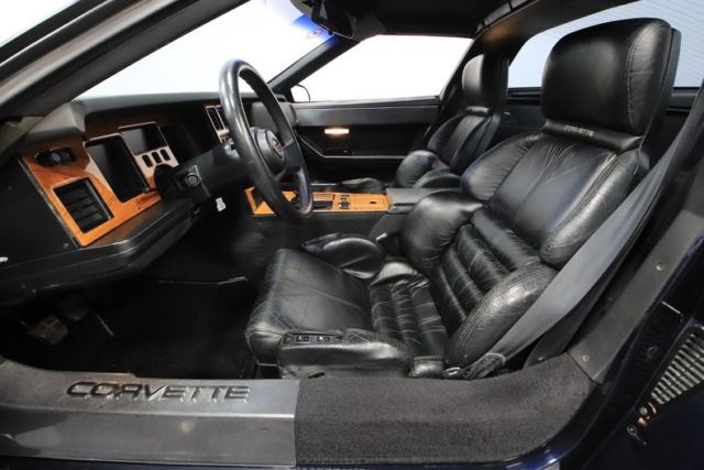 1989 chevrolet corvette 34226 miles dark blue metallic coupe 5.7 liter v8 6 spe