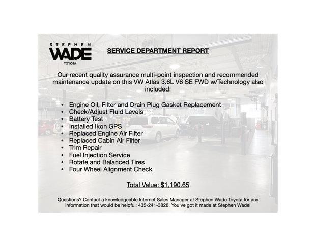 2021 volkswagen atlas 3.6l se w/technology