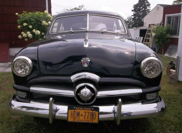 1950 ford custom 2dr, orig v-8 flathead, 3-speed manual transmission, solid car