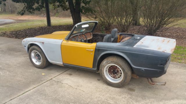 triumph tr6 one owner - numbers matching - 64k miles - project car - no reserve