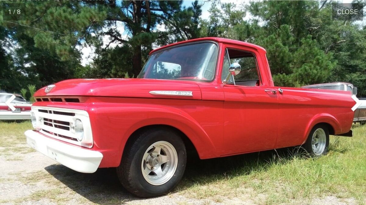 1962 ford f100 pickup red rwd manual unibody