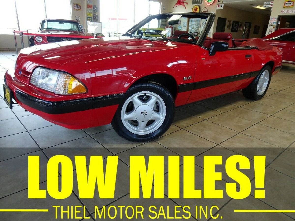 38,000 original miles 1991 mustang convertible lx 5.0l v8 gt 93 92 91 90 89 88