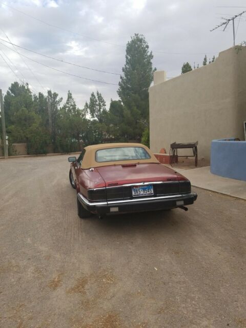 red jaguar xjs v12 convertible