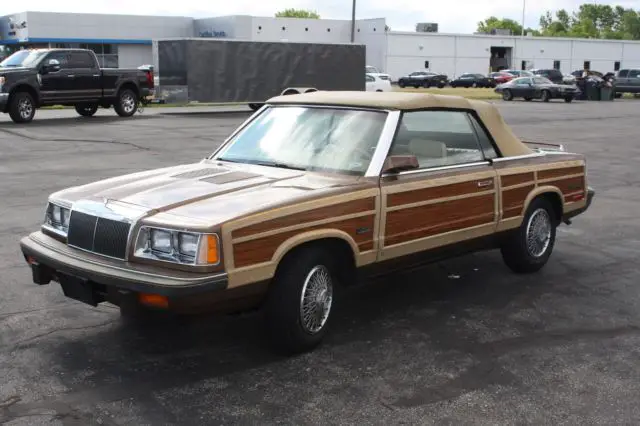 1986 chrysler lebaron town & country convertible mark cross turbo (one owner)