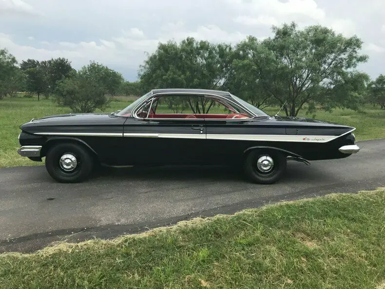 1961 chevrolet impala big block, 4-speed, exceptional 2550 miles tuxedo black ha
