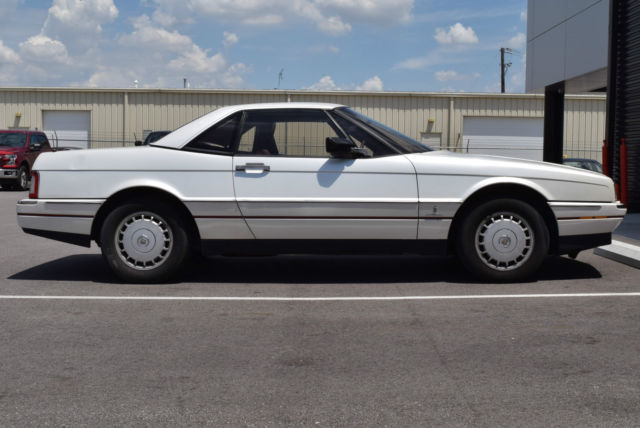 1987 cadillac allante hardtop convertible white all power