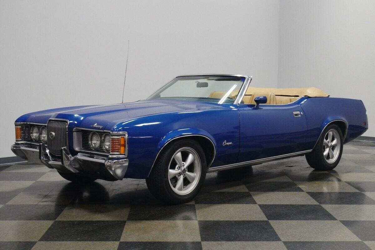 1972 mercury cougar xr7 convertible bright blue 351ci motor automatic