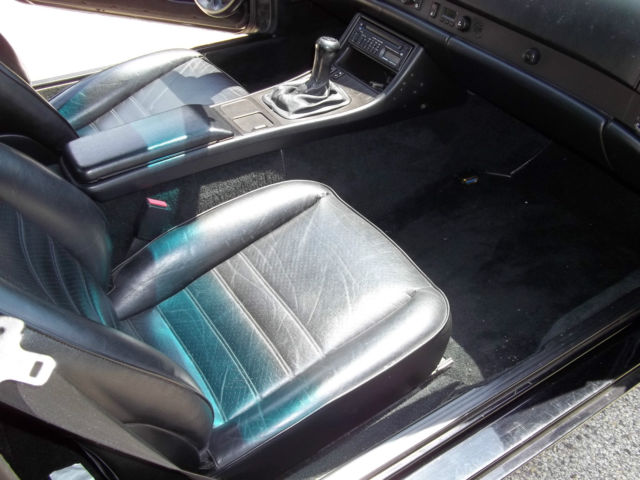 1987 porsche 944-s 1-owner car, black on black, excellent condition