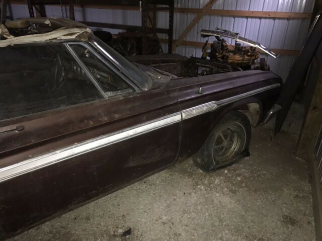 1964 plymouth fury factory 426 street wedge 4 speed convertible project