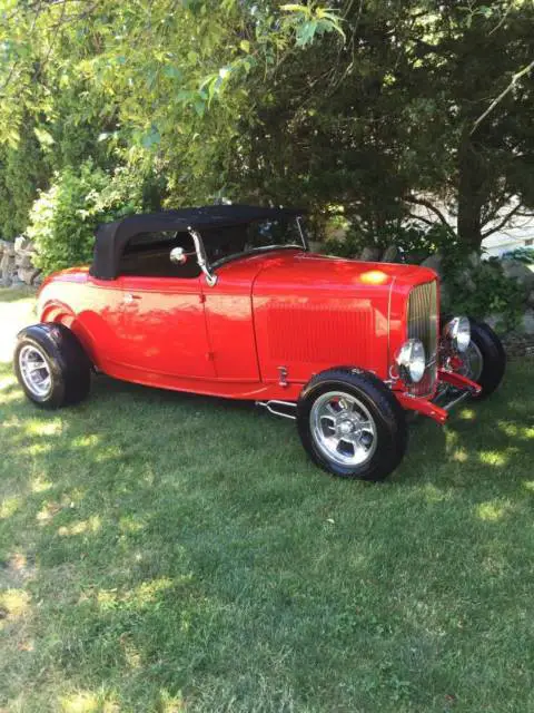 1932 ford all steel viper red roadster