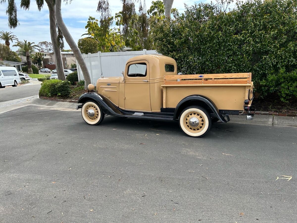 1936 chevrolet pickup brown rwd manual