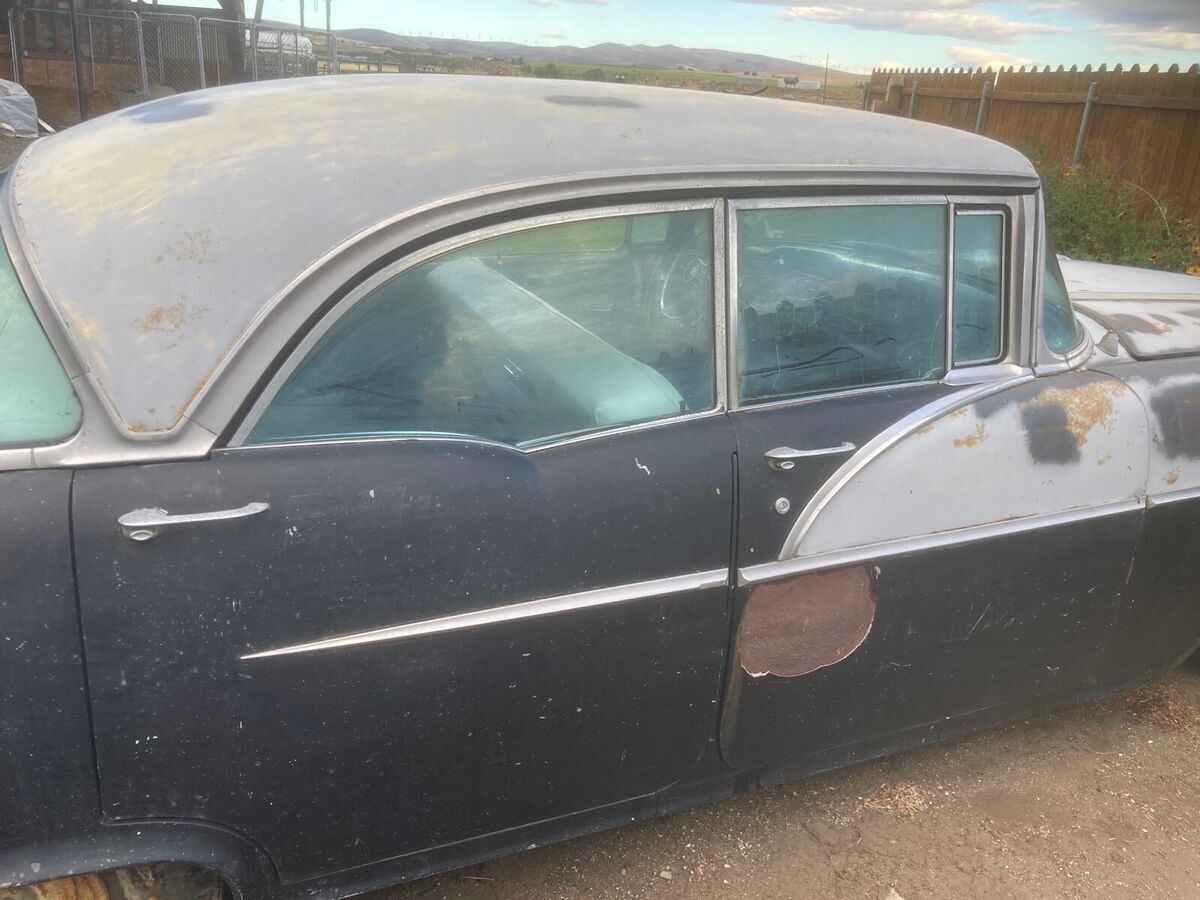 1956 pontiac chieftain sedan grey rwd automatic