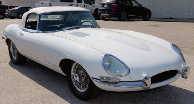 1969 jaguar e-type 0 white convertible i6 4.2l manual