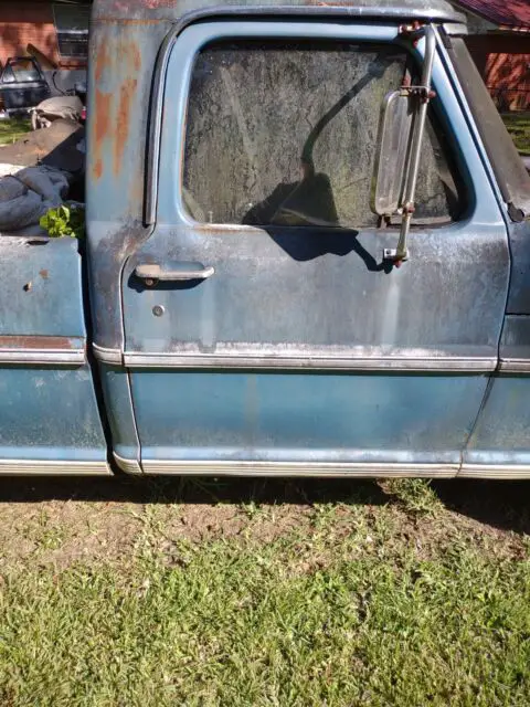 1971 ford f100 pickup blue rwd automatic custom sport