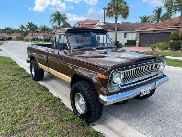 1974 jeep gladiator pickup brown 4wd manual gladiator