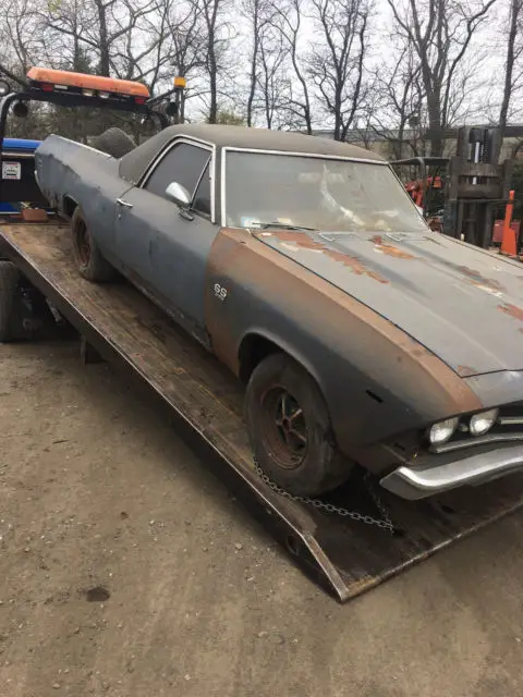 1969 elcamino ss 396 big block 4 speed 12 bolt posi barn find gasser super sport